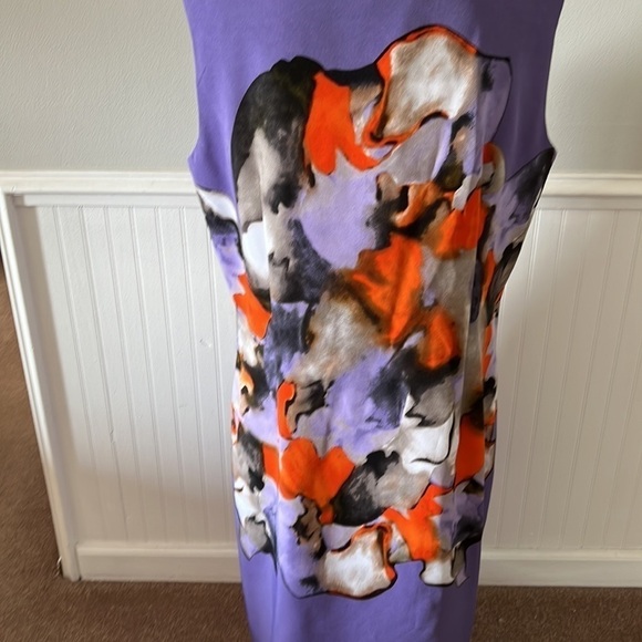 Voir Voir Sleeveless Printed Dress Size 14 - Picture 4 of 5